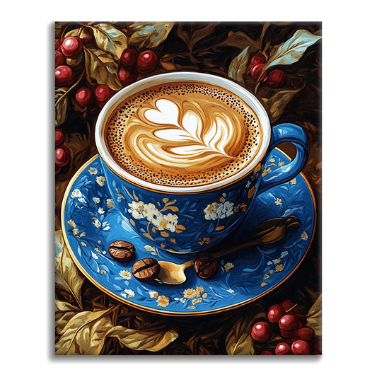 Kaffetid - Måla Efter Siffror