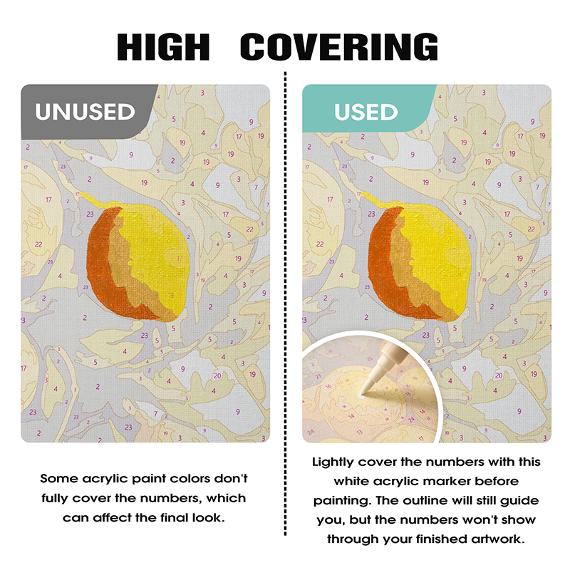 Vita akrylfärgpennor (2 st)