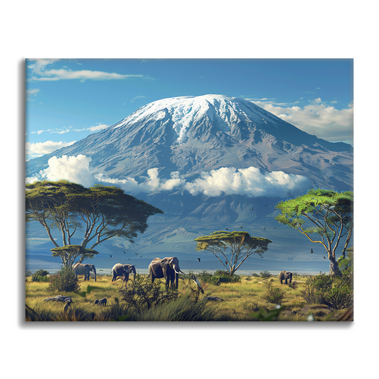 Mount Kilimanjaro - Måla Efter Siffror
