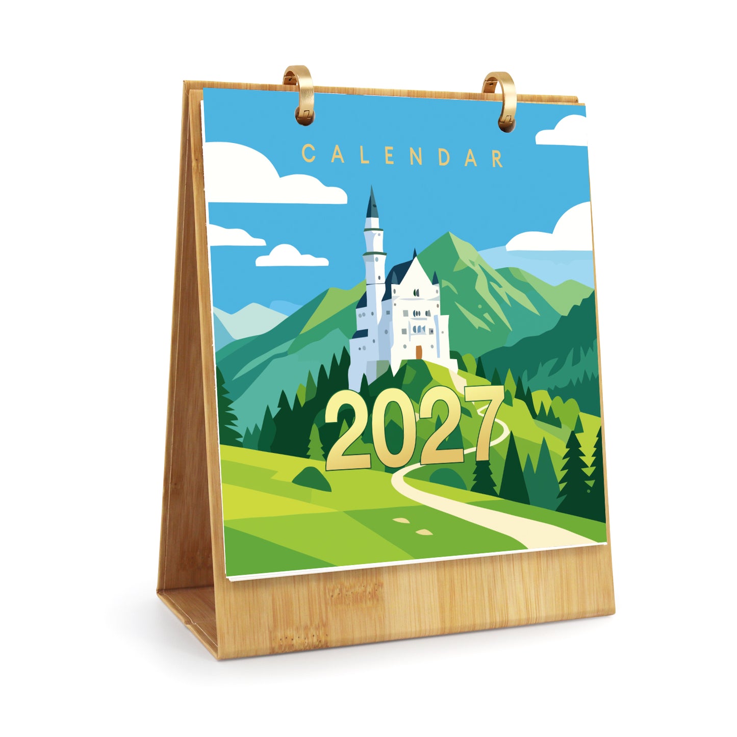 Resor-2027 Måla efter siffror-kalender