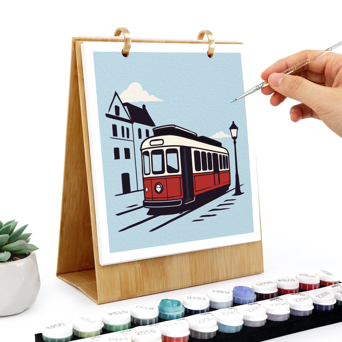 Vintage Travel-2027 Måla efter siffror-kalender