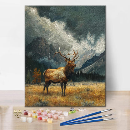 Stag - Måla Efter Siffror