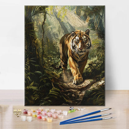 Bengalisk Tiger - Måla Efter Siffror