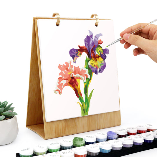 Blommor-2027 Måla efter siffror-kalender