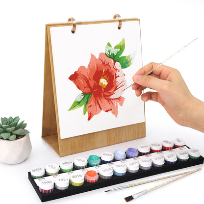 Blommor-2027 Måla efter siffror-kalender