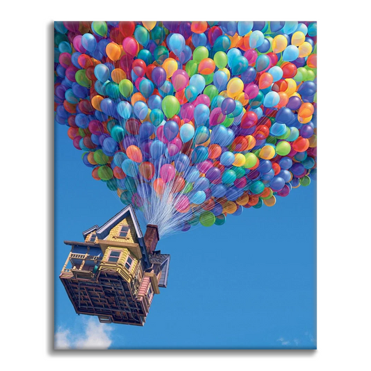 Färgglad Ballong - Måla Efter Siffror