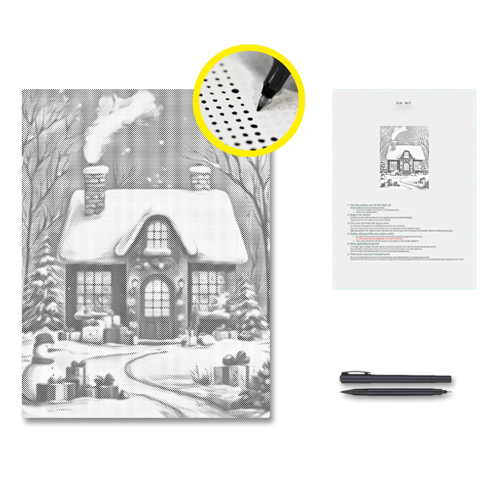 Julhuset - Prickmålning
