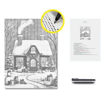Julhuset - Prickmålning