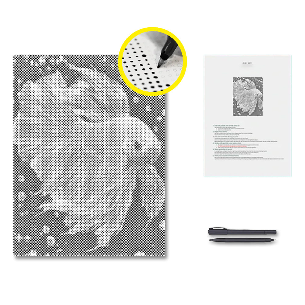Jewlley Bettafisk - Prickmålning