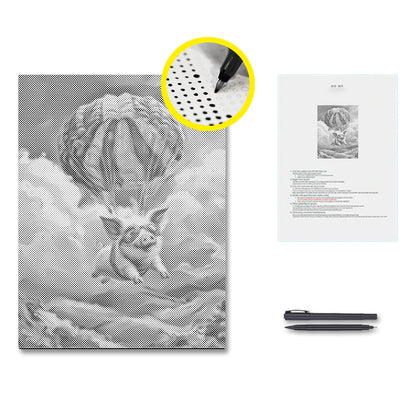 Flygande gris - Prickmålning
