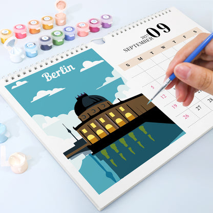 Stad-2027 Måla efter siffror-kalender
