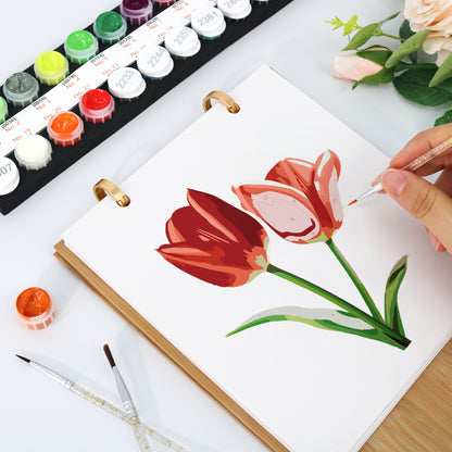 Blommor-2027 Måla efter siffror-kalender