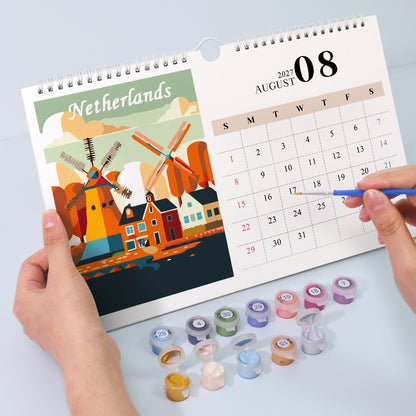 Stad-2027 Måla efter siffror-kalender
