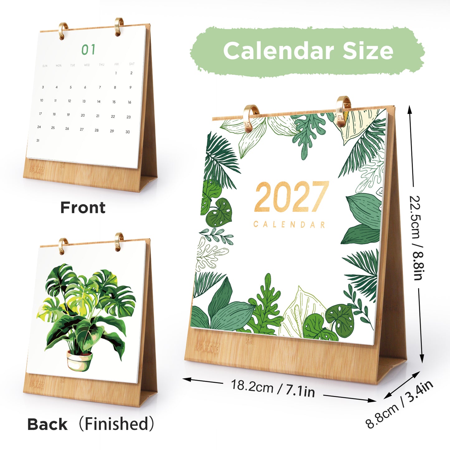 Växter-2027 Måla efter siffror-kalender