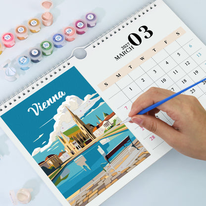 Stad-2027 Måla efter siffror-kalender