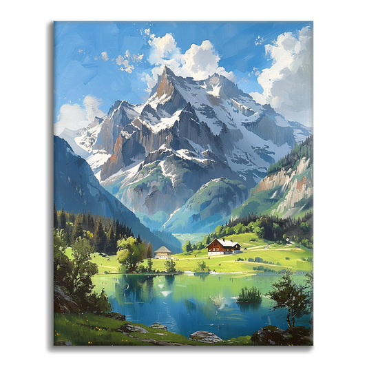 Alpine Solace - Måla Efter Siffror