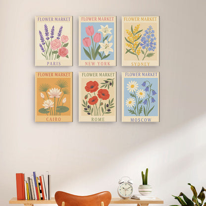 Världens blomstermarknader - Måla efter nummer