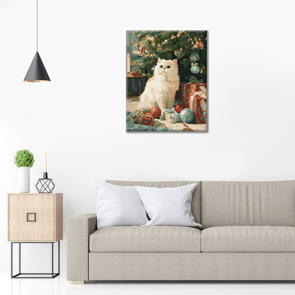 Julkatten – Måla efter siffror