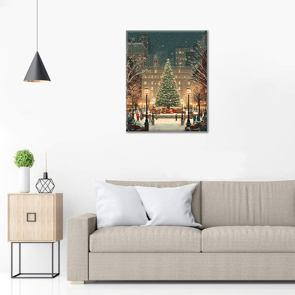 Jultorget – Måla efter siffror