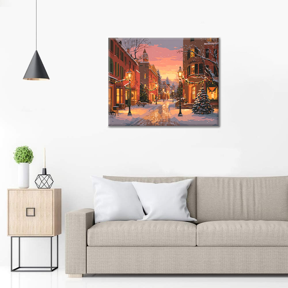 Julgatan – Måla efter siffror