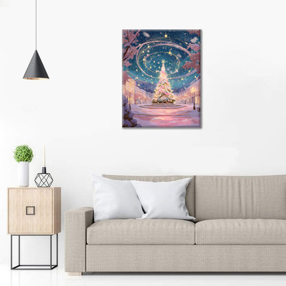 Magiska julgranen – Måla efter siffror