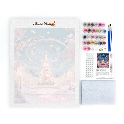 Magiska julgranen – Måla efter siffror