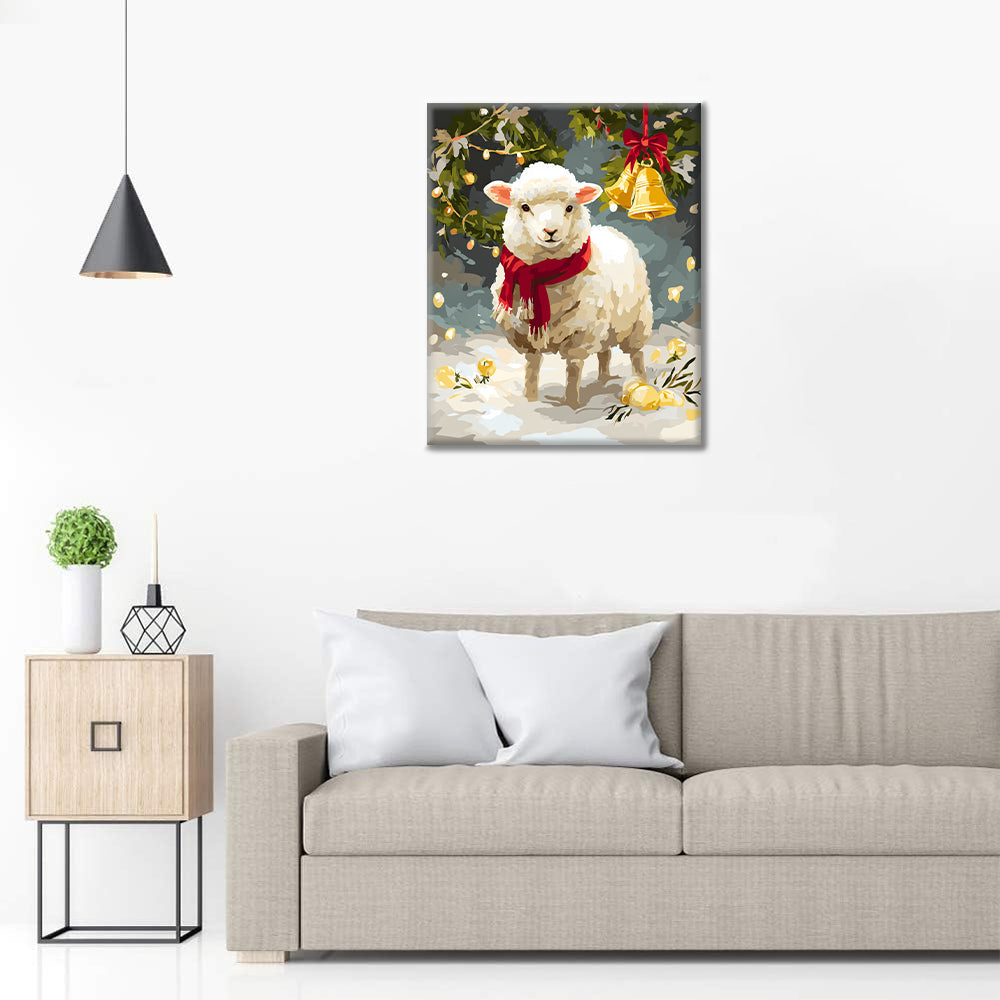 Vinterlammet – Måla efter siffror