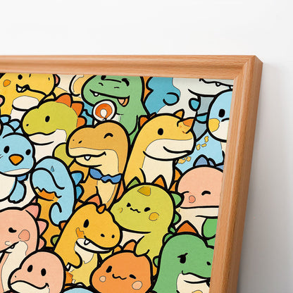 Liten drake - Träpussel att färglägga