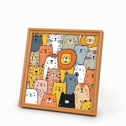 Shiba Inu - Träpussel att färglägga