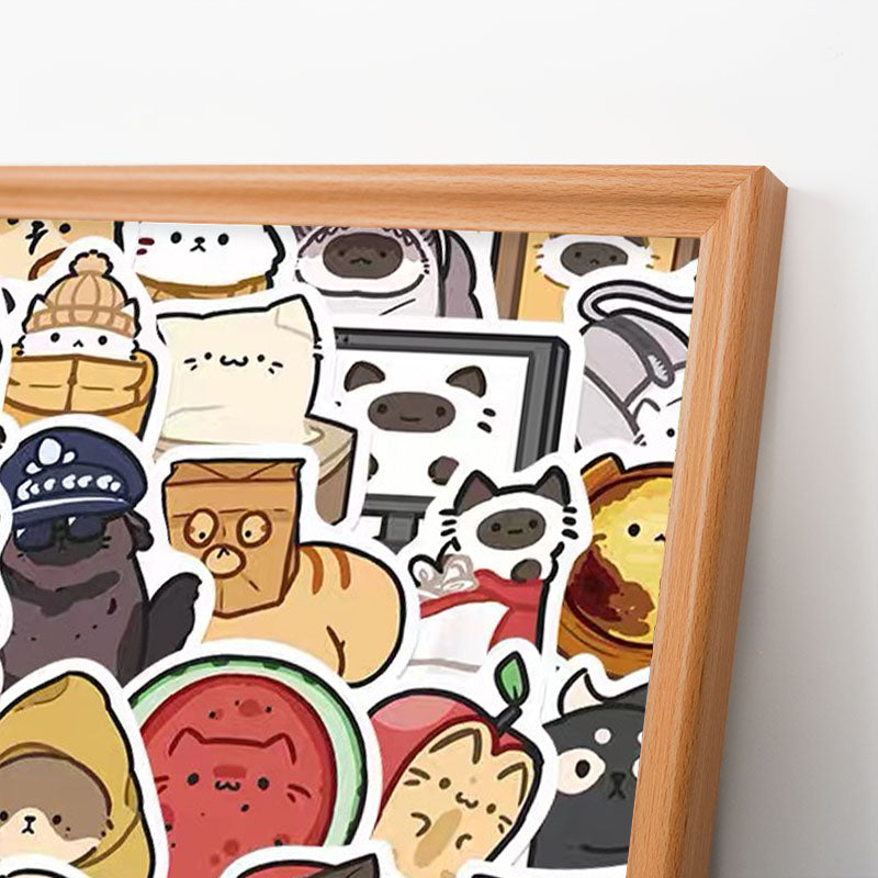 Glada Husdjur - Träpussel att färglägga