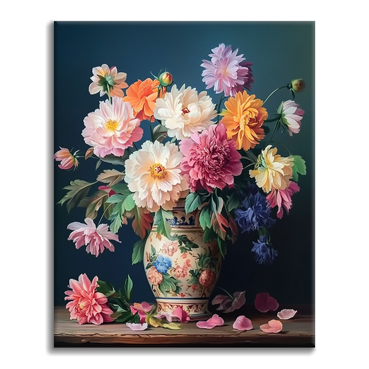 Tidlösa Blommor - Måla efter Nummer