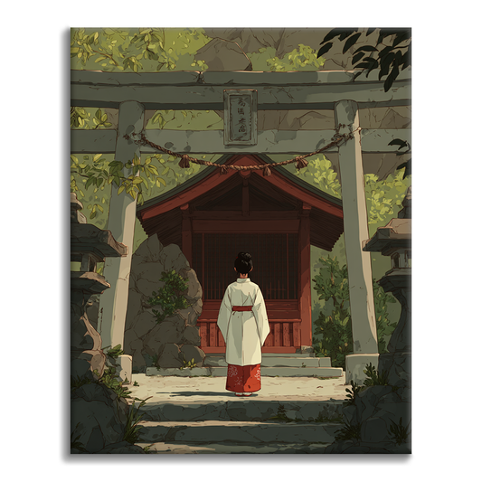 Vänd mot Torii - Måla efter siffror