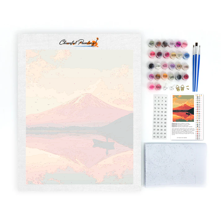 Fujisan Twilight - Måla efter siffror