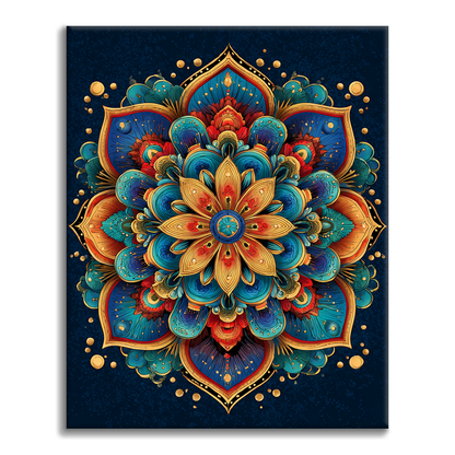 Glory Mandala - Måla efter siffror