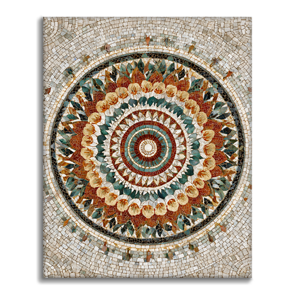 Layered Color Mandala - Måla efter siffror