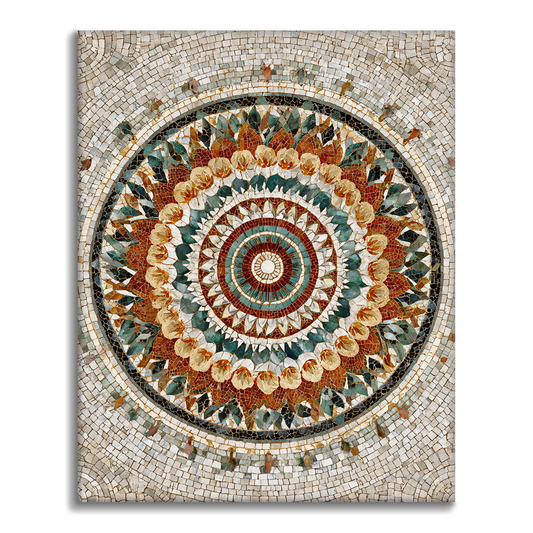 Layered Color Mandala - Måla efter siffror