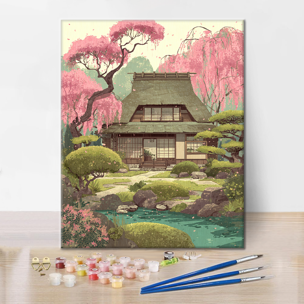 Vår Kasuga Sakura - Måla efter siffror
