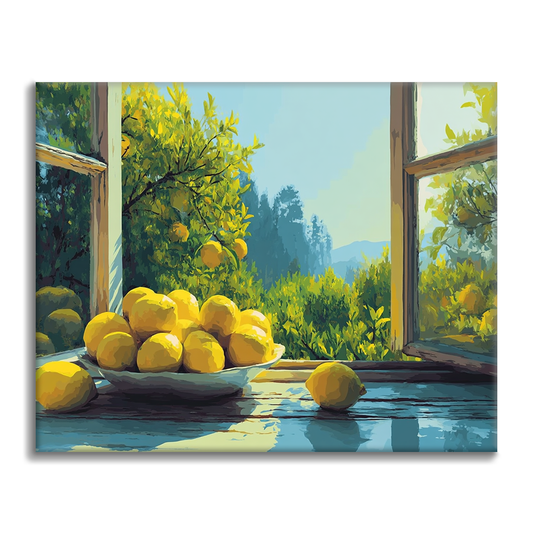 Citronmorgon - Måla efter siffror