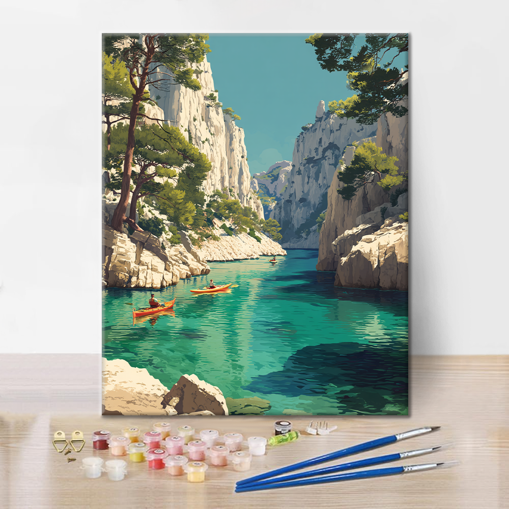 Calanques i Cassis - Måla efter siffror
