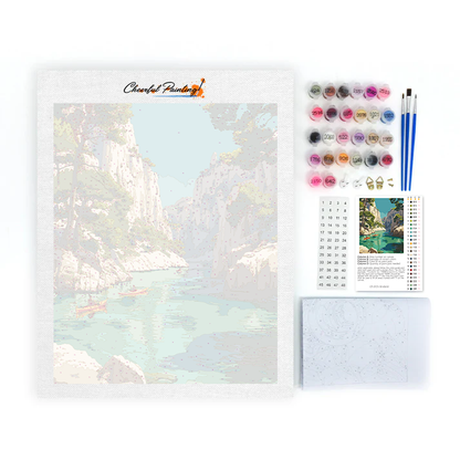 Calanques i Cassis - Måla efter siffror