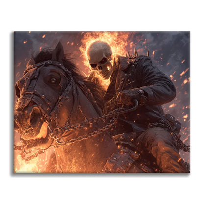 Spökriddare - Måla efter siffror