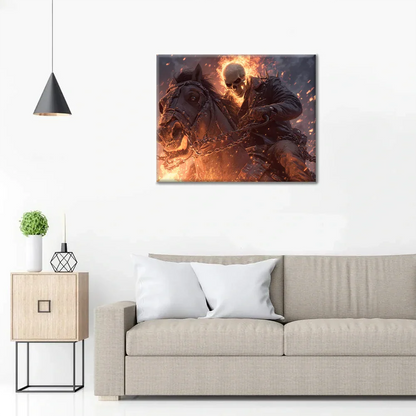 Spökriddare - Måla efter siffror