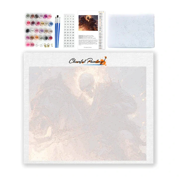 Spökriddare - Måla efter siffror