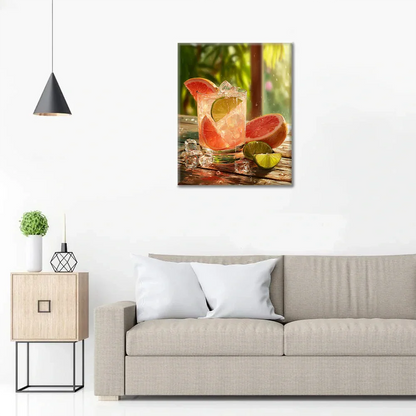 Grapefrukt Fizz - Måla efter siffror