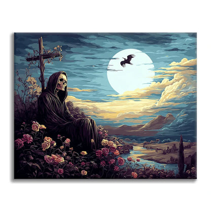 Kyrkogårdsvaktare - Måla efter siffror