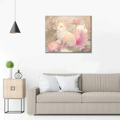 Lotusroträv - Måla efter siffror