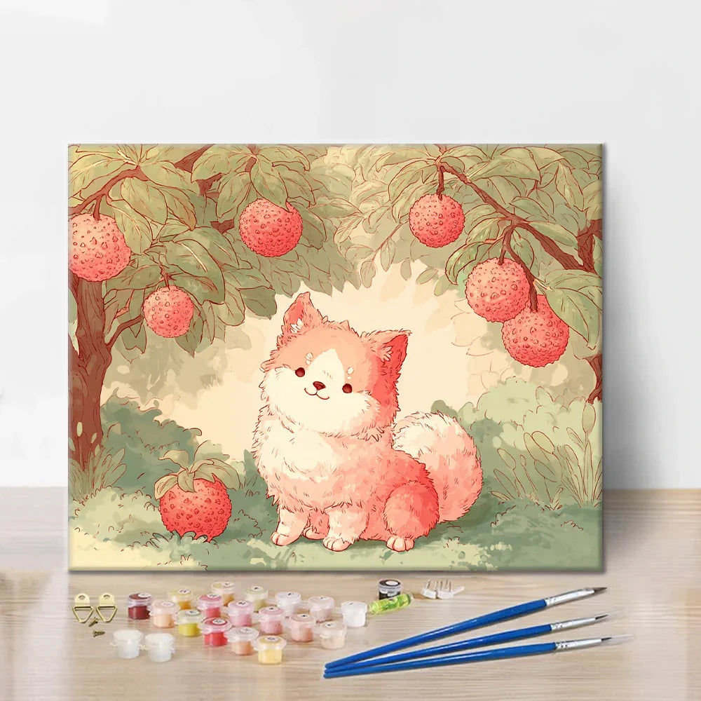 Litchivalp - Måla efter siffror