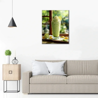 Matcha Smoothie - Måla efter siffror