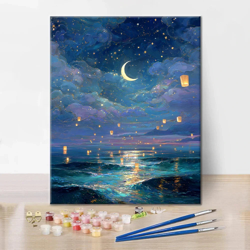 Fantomnatt - Måla efter siffror