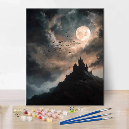 Tyst slott - Måla efter siffror